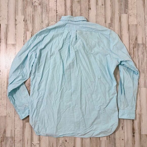 Polo Ralph Lauren Button Up Long Sleeve Shirt‎ Baby Blue Mens XL Classic Fit - Picture 8 of 8
